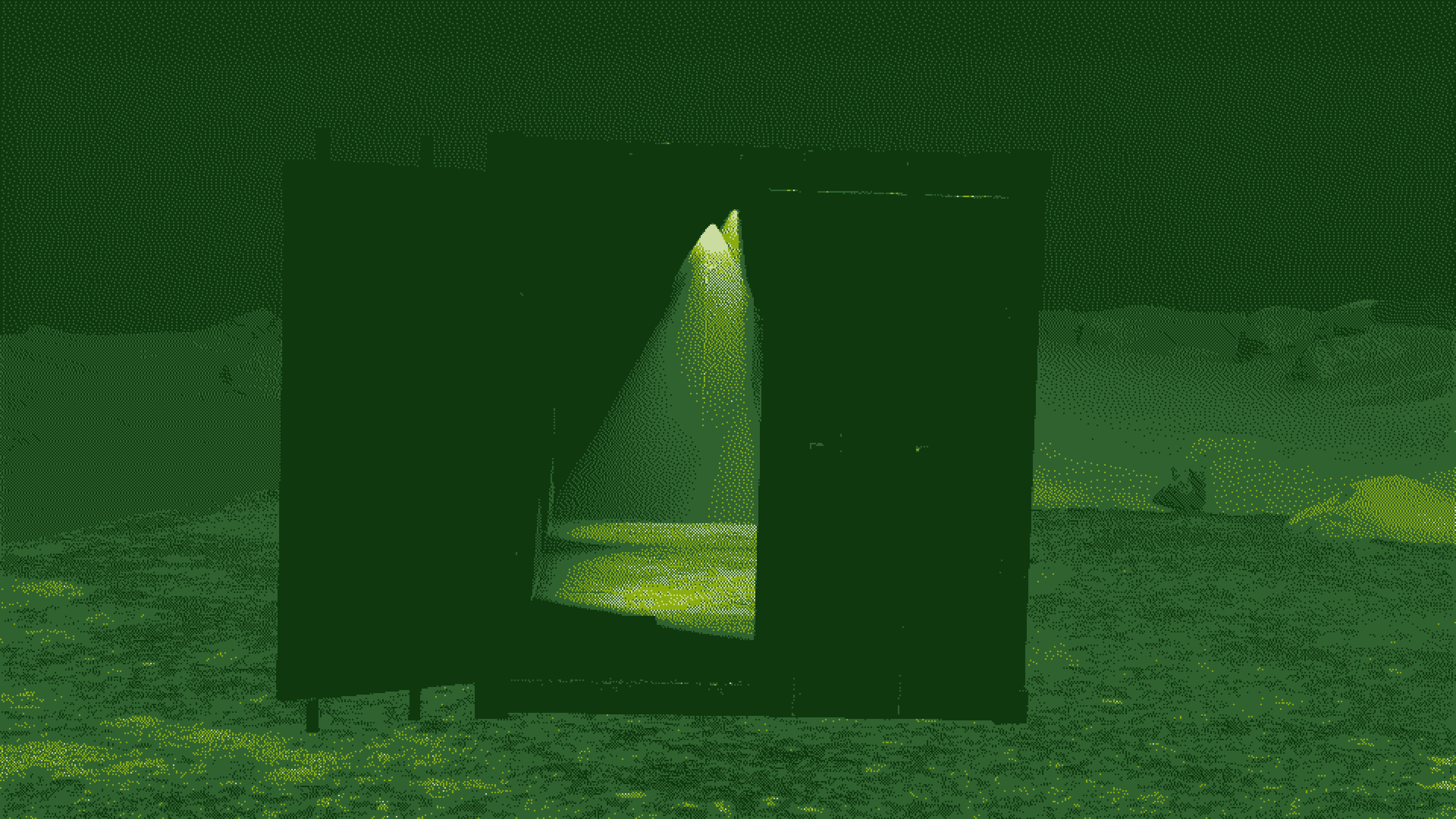 Closer now, the gate's archway fills the frame with light