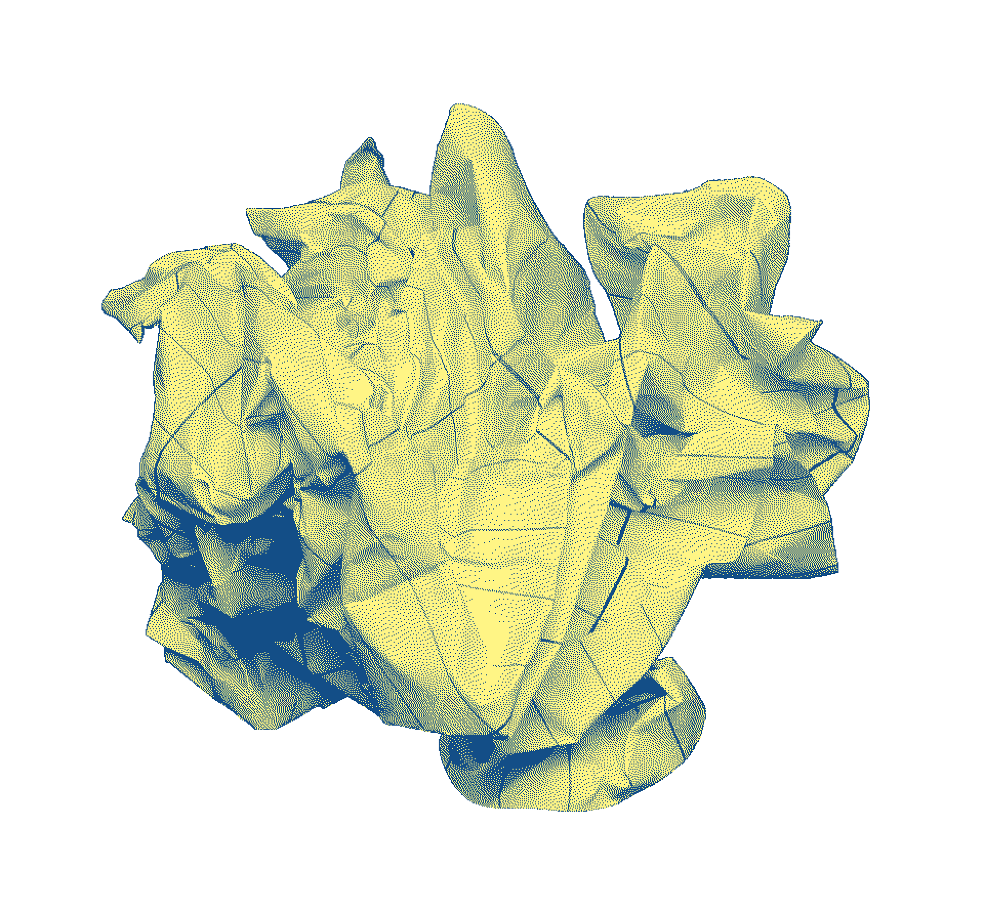 A small folded paper lying on the floor