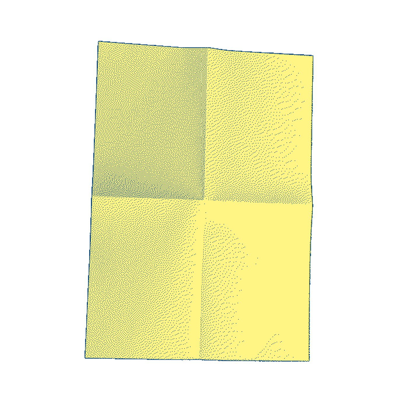 A small folded paper pinned to the door, beside the opening